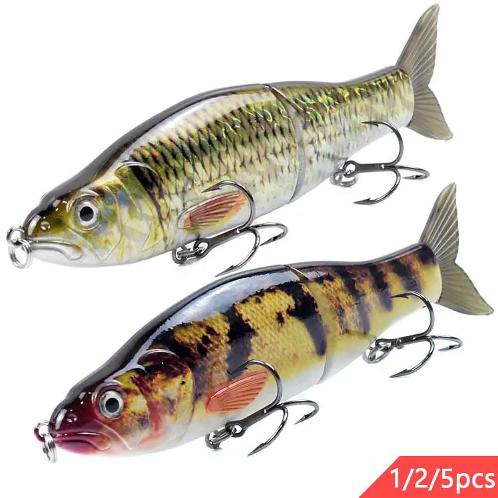 

5/2/1pcs Floating Jointed Glide Bait Fishing Lures 165mm 56g 2 Segment Pesca 6 Colors Professional 3D Eyes Sharp Hooks Soft Tail