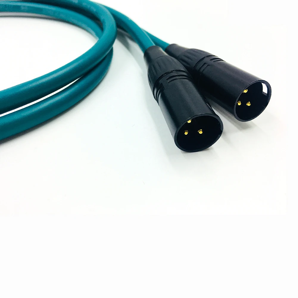 HiFi аудио 2 RCA штекер XLR Мужской Соединительный кабель HIFI 3 Pin Hi-end усилитель CD к