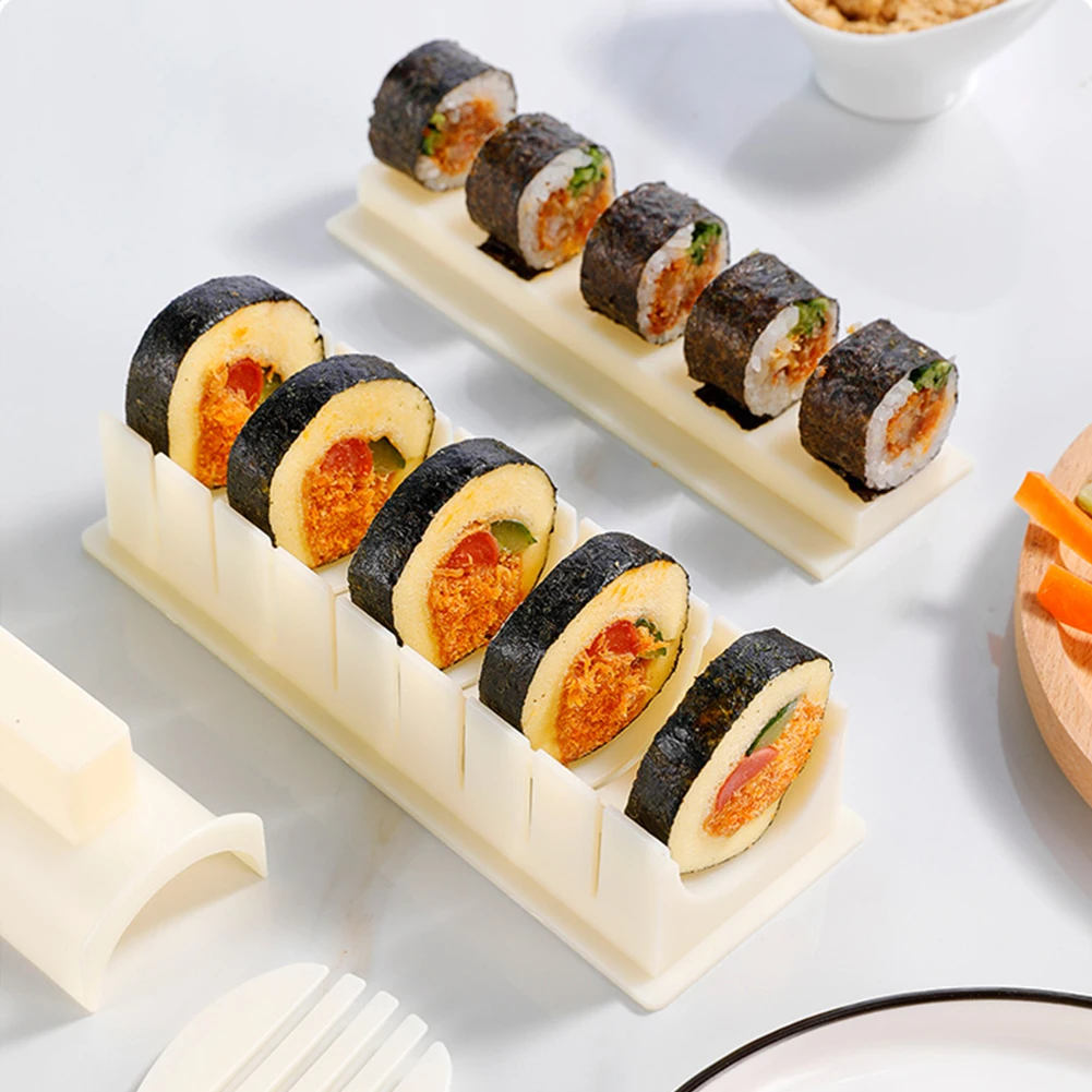 

3pcs/set Square/round/heart Shape Sushi Maker Equipment Kit Japanese Rice Ball Cake Roll Mold Sushi Mould Making Sushi Tools