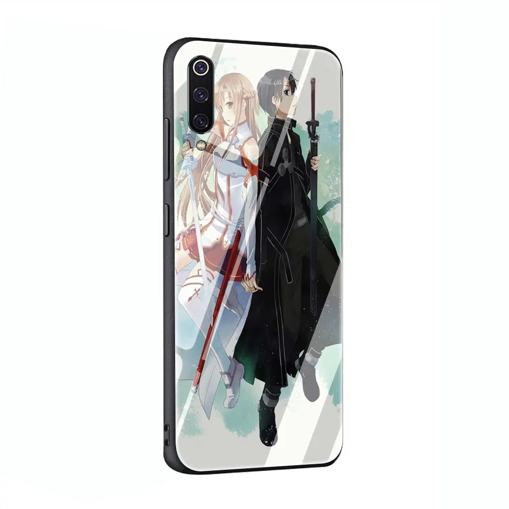 Мультяшный Меч Art Online Anim закаленное Стекло телефона Футляр для Redmi 4x 6A Примечание 5 6 7 Pro Xiaomi Mi 8 Lite A1 A2 5X6X9 - Цвет: G10