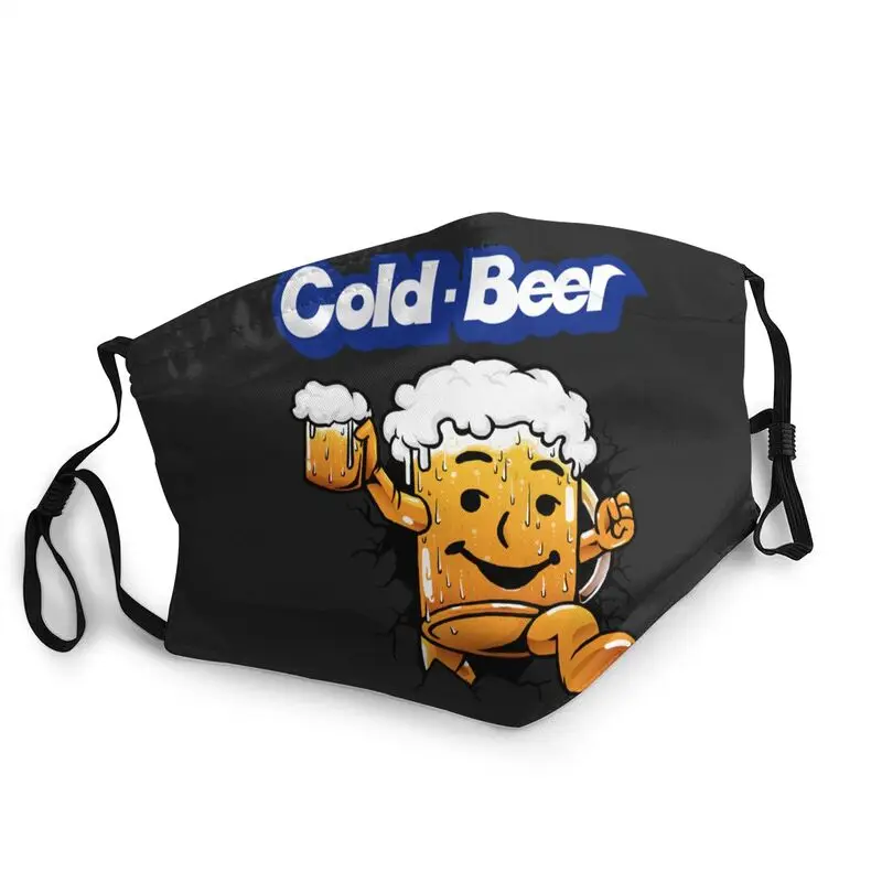 

Funny Cool Beer Breathable Reusable Unisex Adult Face Mask Anti Haze Dust Protection Cover Respirator Mouth Muffle