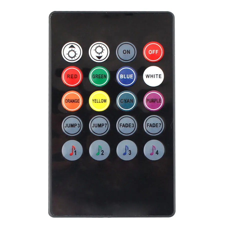 5 в музыкальный ИК RGB USB контроллер 20 клавиш датчик звука голоса Музыка практичный