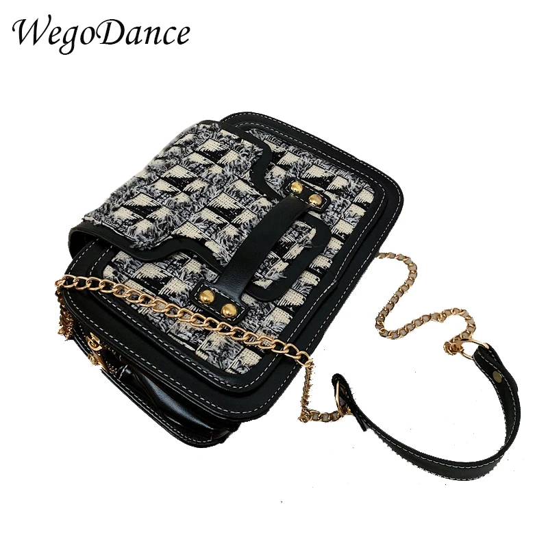 

Женский винтажный клатч с металлическим кольцом и цепочкой, маленькие тоуты с заклепками, сумочка-мешок, вечерний кошелек, дамские сумочки ...