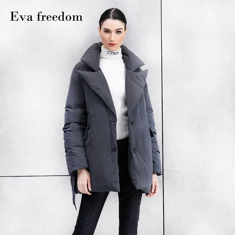 Модный женский зимний пуховик в европейском стиле для офиса 19 дюймов Женский