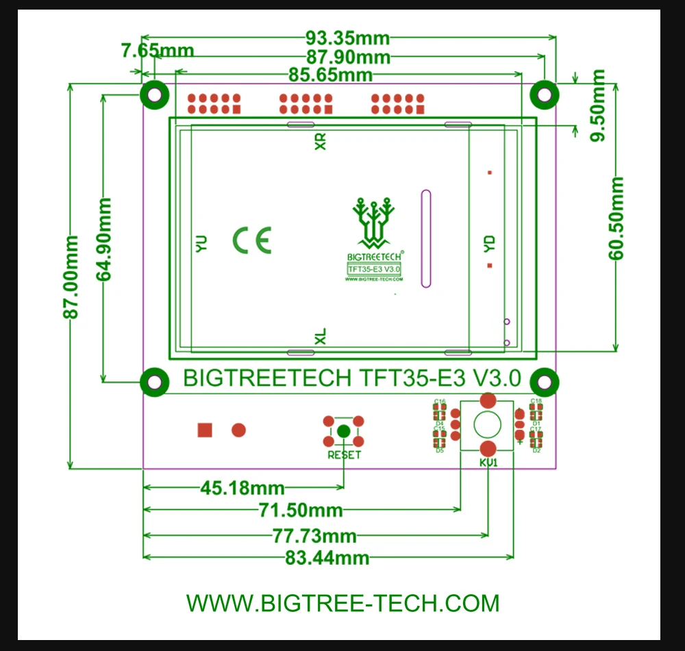 BIGTREETECH СКР мини E3 32 бит Управление доска E3 DIP TFT35-E3 V3.0 Сенсорный экран WI-FI модуль для Эндер 3/5 3D-принтеры Запчасти
