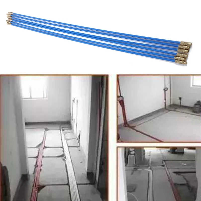 

33cm Fish Tape Cable Push Puller Duct Rodder Electrical Cable Puller Wire Cable Puller Fiberglass Fish Tape Running Wire