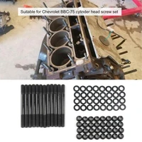 50 hot sales1 set head stud kit easy to install sturdy 35crmo cylinder head gasket nuts for chevrolet 454