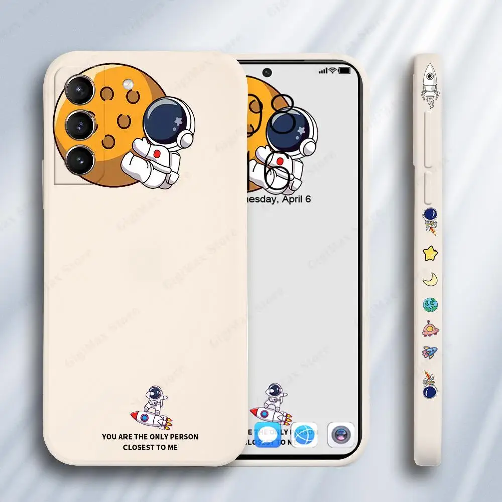 Силиконовый чехол с астронавтом для Samsung Galaxy S22 Ultra S21 Plus S20 FE Ультратонкий S 22 21