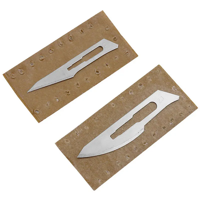 10pcs Carbon Steel Surgical Scalpel Blades + 1pc 11# /23# Handle DIY Cutting Tool PCB Repair Animal Knife | Инструменты