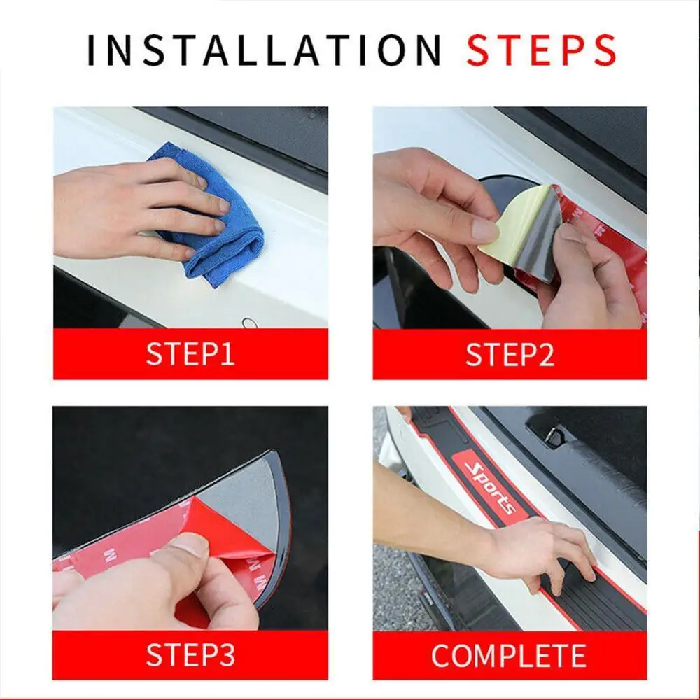 

Width Car Protector Front Bumper Lip Splitter Car Sticker Kit Rubber Body Chin Bumpers Spoiler Car Valance Strip N2R5