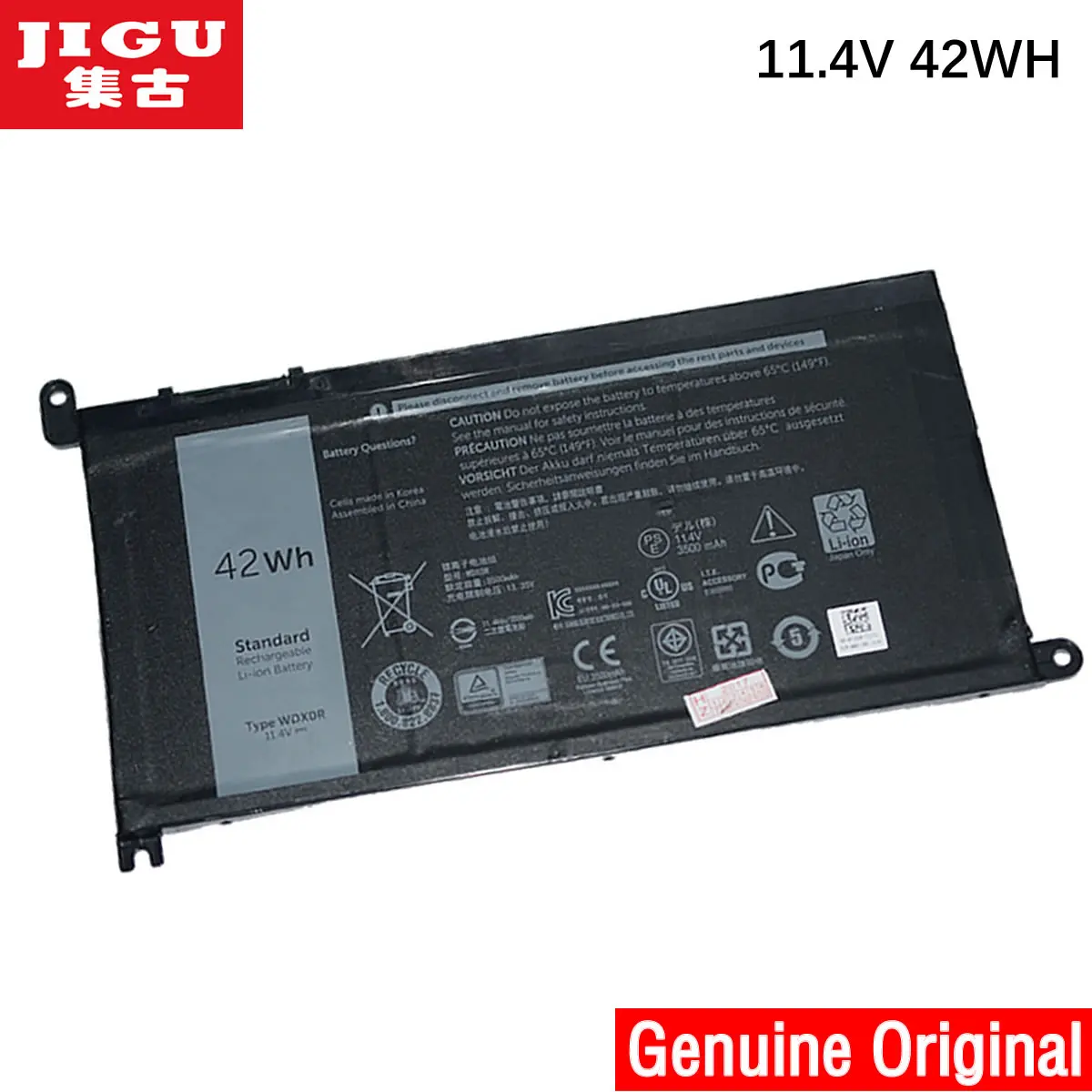 

JIGU 3CRH3 ноутбук Батарея для Dell Inspiron 13 5000 5368 5378 7368 14 7000 7560 7460 5567 WDXOR 15MF T2JX4 PRO-1508T FW8KR WDX0R