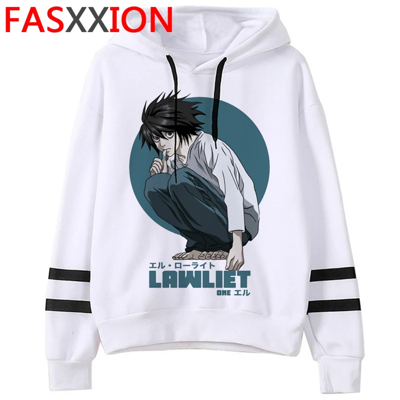 

death note hoodies men Ulzzang harajuku hip hop 2021 male sweatshirts graphic