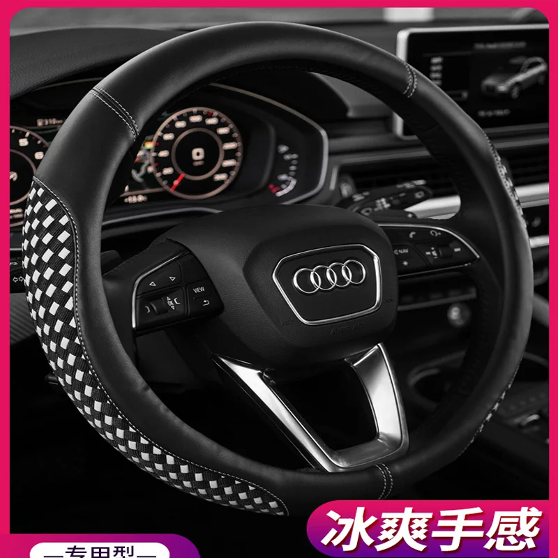 

For Audi A4L Steering Wheel Cover Q5 Q3 / A6 / A1 / A3 Q2 / A5 Q7 A8l Summer Car Handle Cover General Female Car Accessories