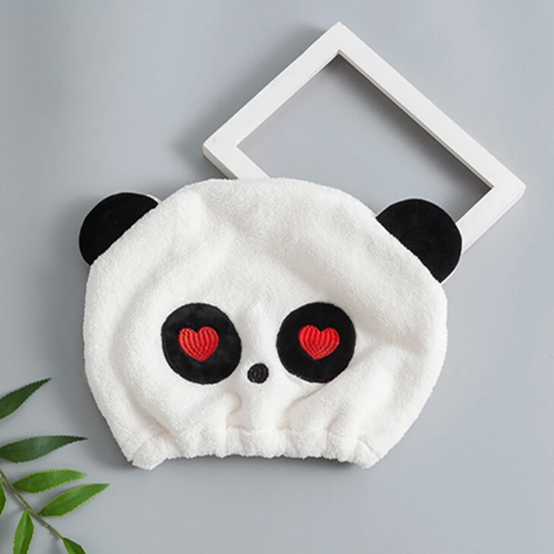 Милая шапочка с изображением панды Детские шапочки для душа детей крепкая