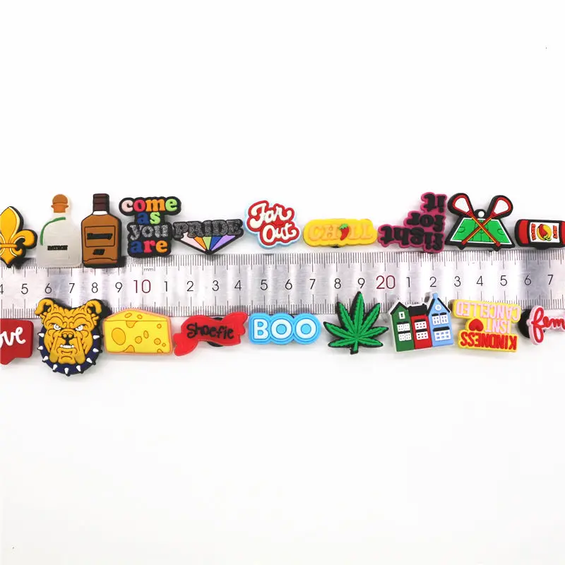 Novelty Cute Shoe Charms Accessories Luxury House Alcohol Dog BOO Hockey Shoe Decoration for croc jibz Kids Party X-mas Gifts