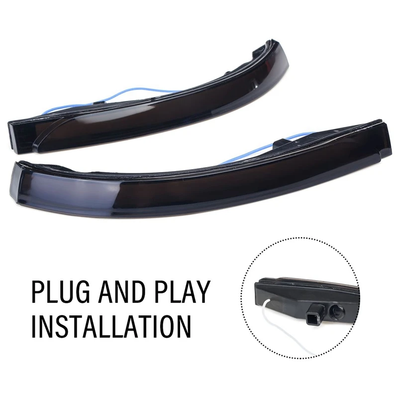 2 предмета Динамический светодиодный поворотник светильник Зеркало заднего вида