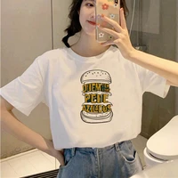 female tshirt hamburger fast food women t shirt aesthetic tshirt vintage harajuku t shirt female korean style girl tops t