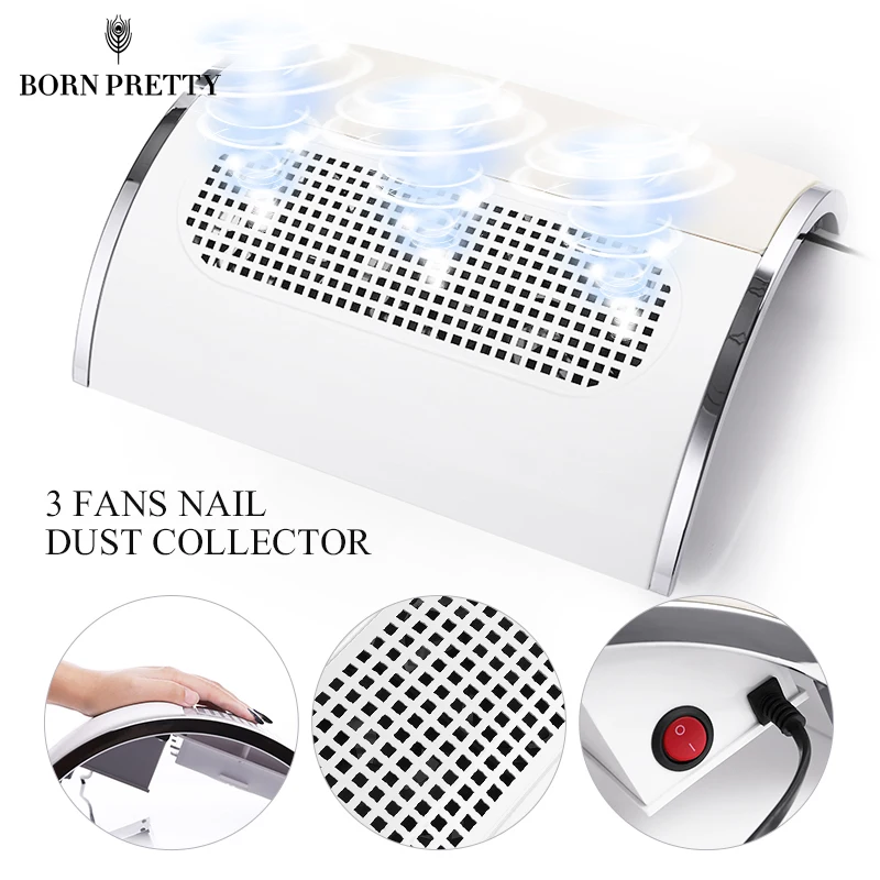 40 Вт коллектор для всасывания пыли с ногтей 3 вентиляторами пылесос 2