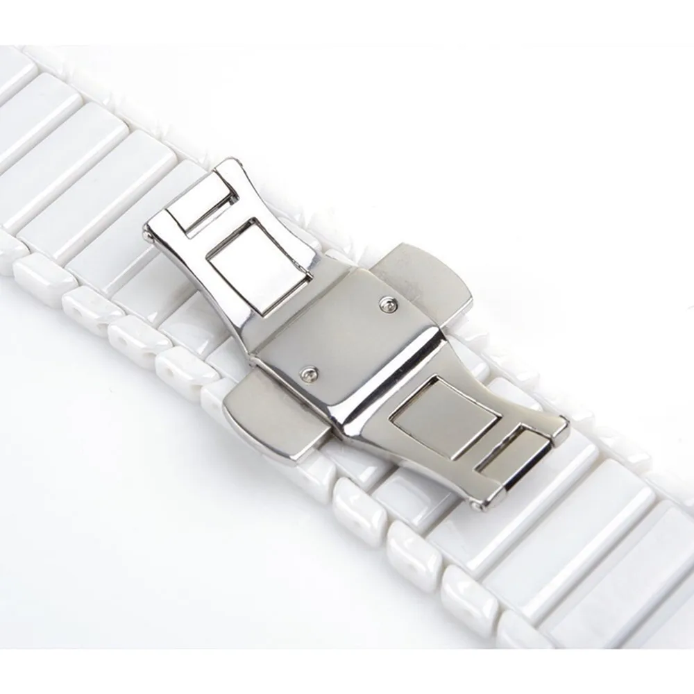 Ремешок керамический для iWatch 4 3 2 1 роскошный звеньевой браслет Apple Watch Band 42 мм 38 41 45