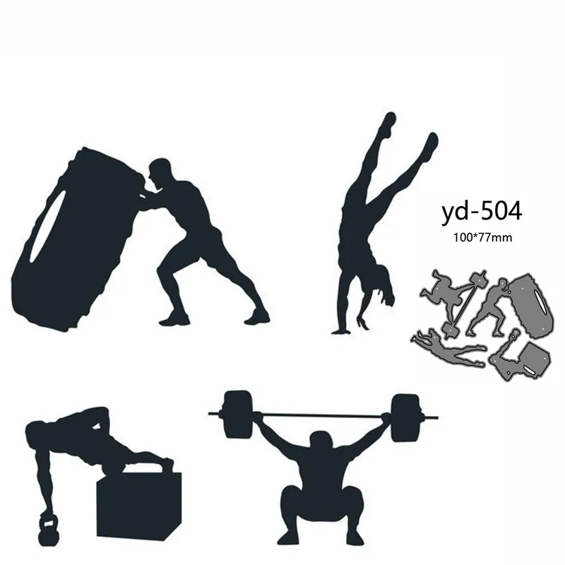 Металлические пресс-формы форма для фитнеса украшение скрапбукинга бумаги