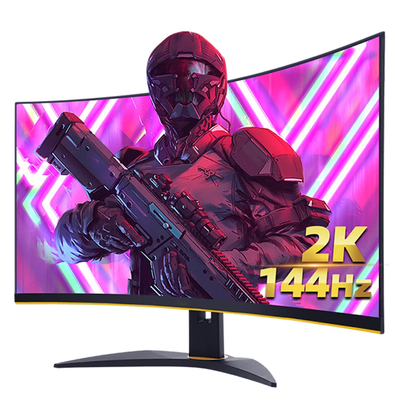 Изогнутый Бескаркасный игровой монитор 2K 4K Full Hd 27 дюймов 144 Гц по низкой цене |