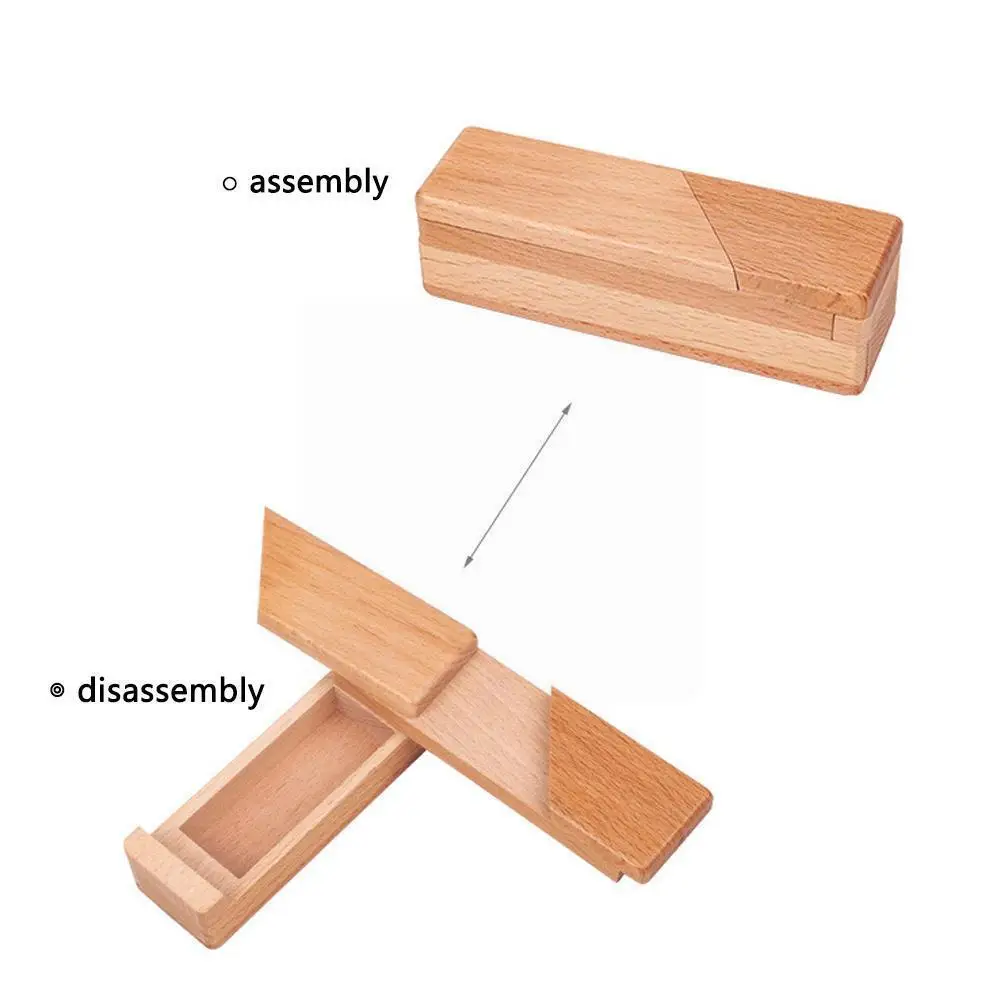 

Wooden Classical Educational Toys Diy 3d Unlock Puzzle Game For Kids Adult Brain Teaser Game G7c5