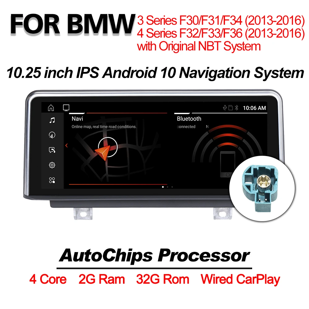 

Автомобильный мультимедийный плеер с GPS Навигатором, проигрыватель на Android 10, для BMW 3 Series, F30, F31, F34, 4 серии, F32, F33, F36, Carplay, Wi-Fi, Bluetooth