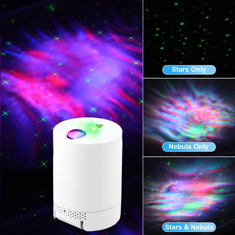 

Rotation LED Night Lights Starry Sky Water Wave Projection Lamp for Home Atmosphere Decor Galaxy Projector for Bedroom Bedside