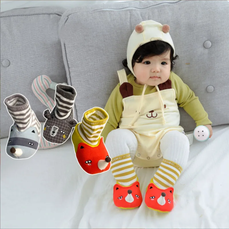 

Toddler Baby Socks With Rubber Soles For Kids Socks Baby Boys Sock Shoes Warm Terry Thicken Slippers Infants Socks Shoes