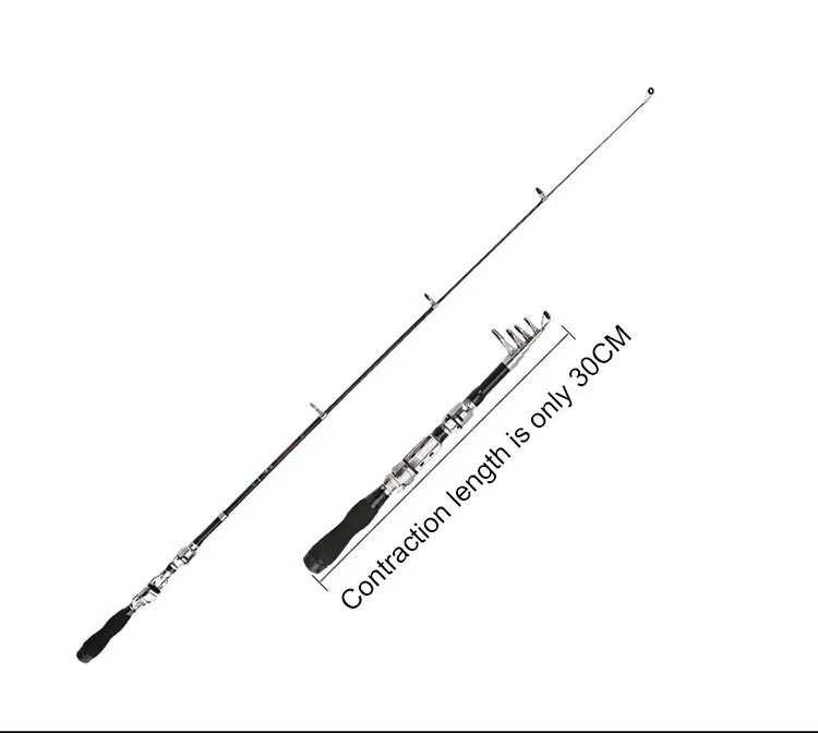 

1m-2.1m Travel Mini Sea 1PC For Fishing Set Fishing Dropshipping Black Shape Pen Pocket Portable Rivers Rod Telescopic Lakes Por