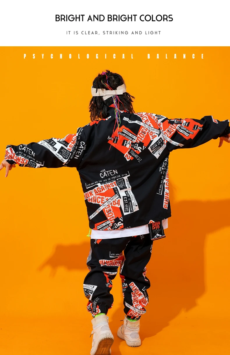 Children'S Street Dance Costumes Hip Hop Clothing Boys Jazz Dance Costumes Performance Stage Wear Girls Tide Clothes DQS2979
