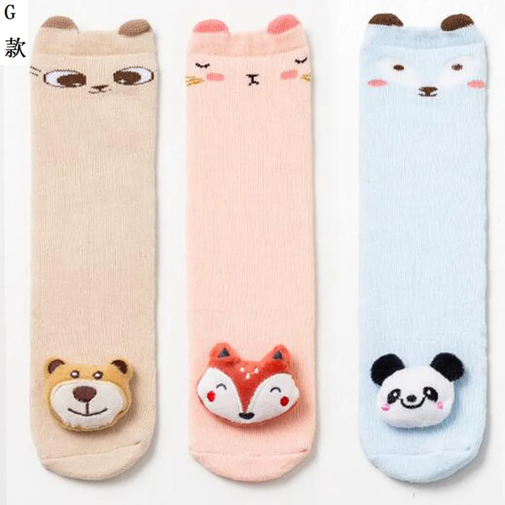Для детей от 0 до 18 месяцев хлопковые носки средней длины с героями мультфильмов