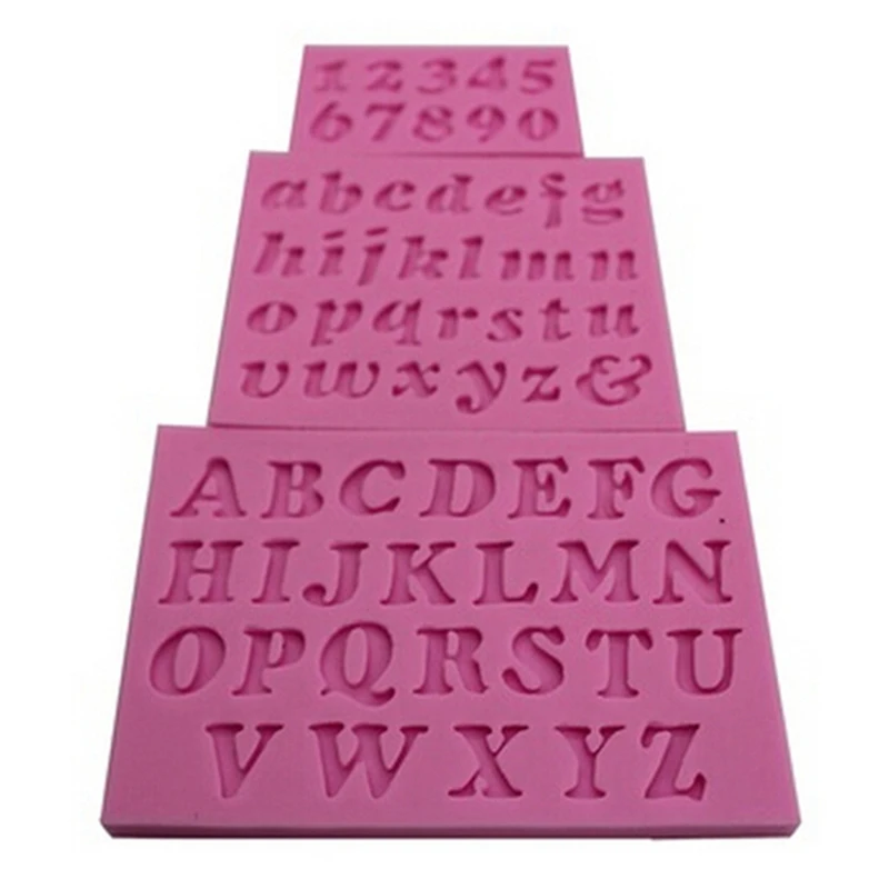 

3Pcs New Letter Mold Alphabet & Number Silicone Molds Initial Mold Large Clear Resin Mold Epoxy Resin Craft Supplies Hot Sale