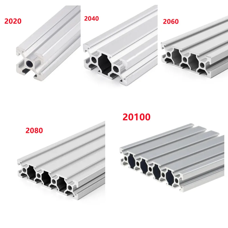 1/2 шт./лот 2020 2040 2060 2080 линейная направляющая для экструзии алюминиевого профиля