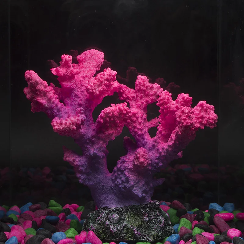 

New Aquarium Decoration Accessories Fish Tank Landscaping Artificial Simulation Coral Ornaments Aquascape Landscape Home Decor