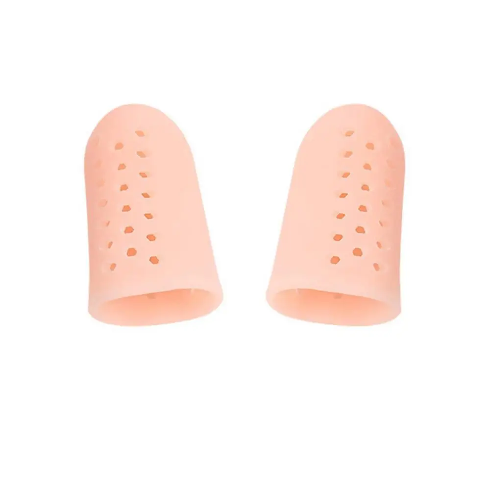 50% Hot Sale 2Pcs Big Toe Protector Thumb Care Silicone Soft Breathable Foot Corns Blisters Cap Cover Health with Hole | Красота и