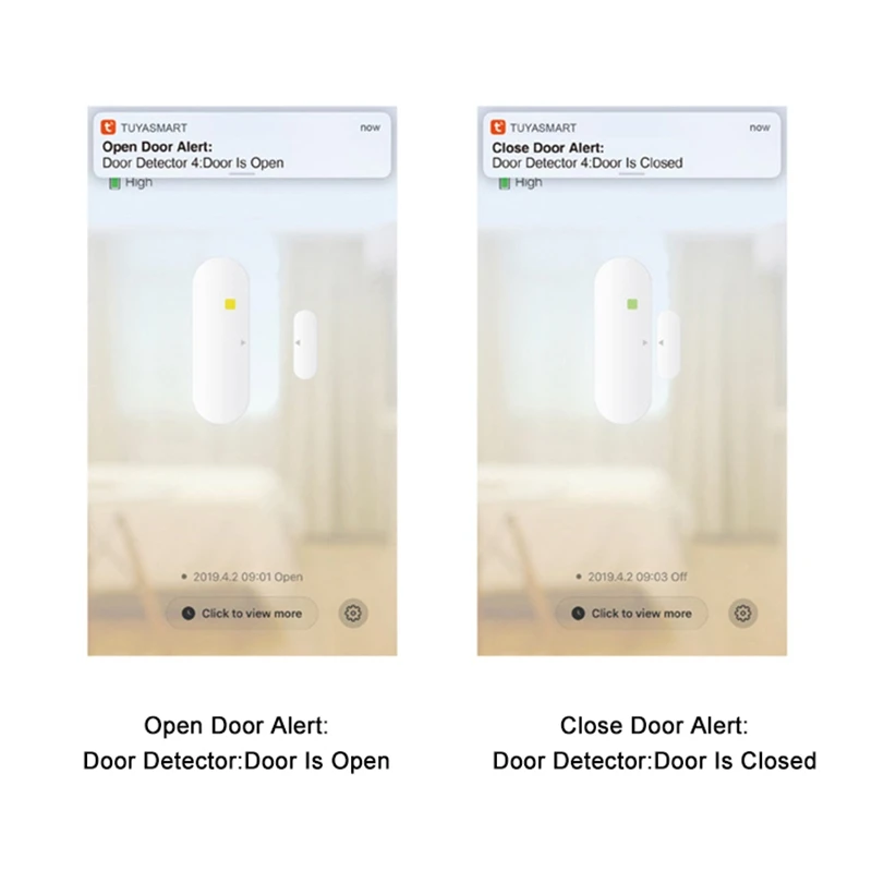 

Smart Door/Window Detector WiFi App TuYa Notification Alerts for Home Security Sensor Support Alexa Google Home