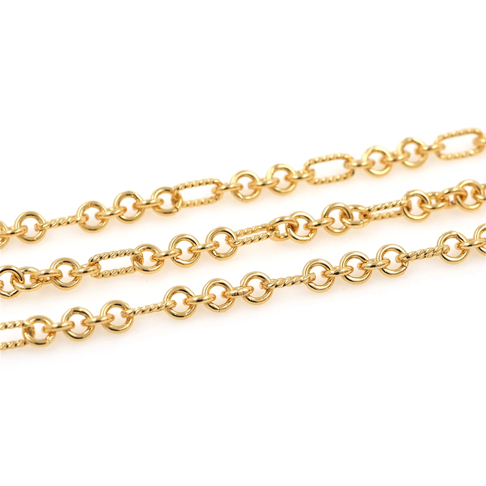 Used In Jewelry Making DIY Supplies Necklace Bracelet Chain Found Round Link Chain Is Suitable For Pendant Jewelry Accessories