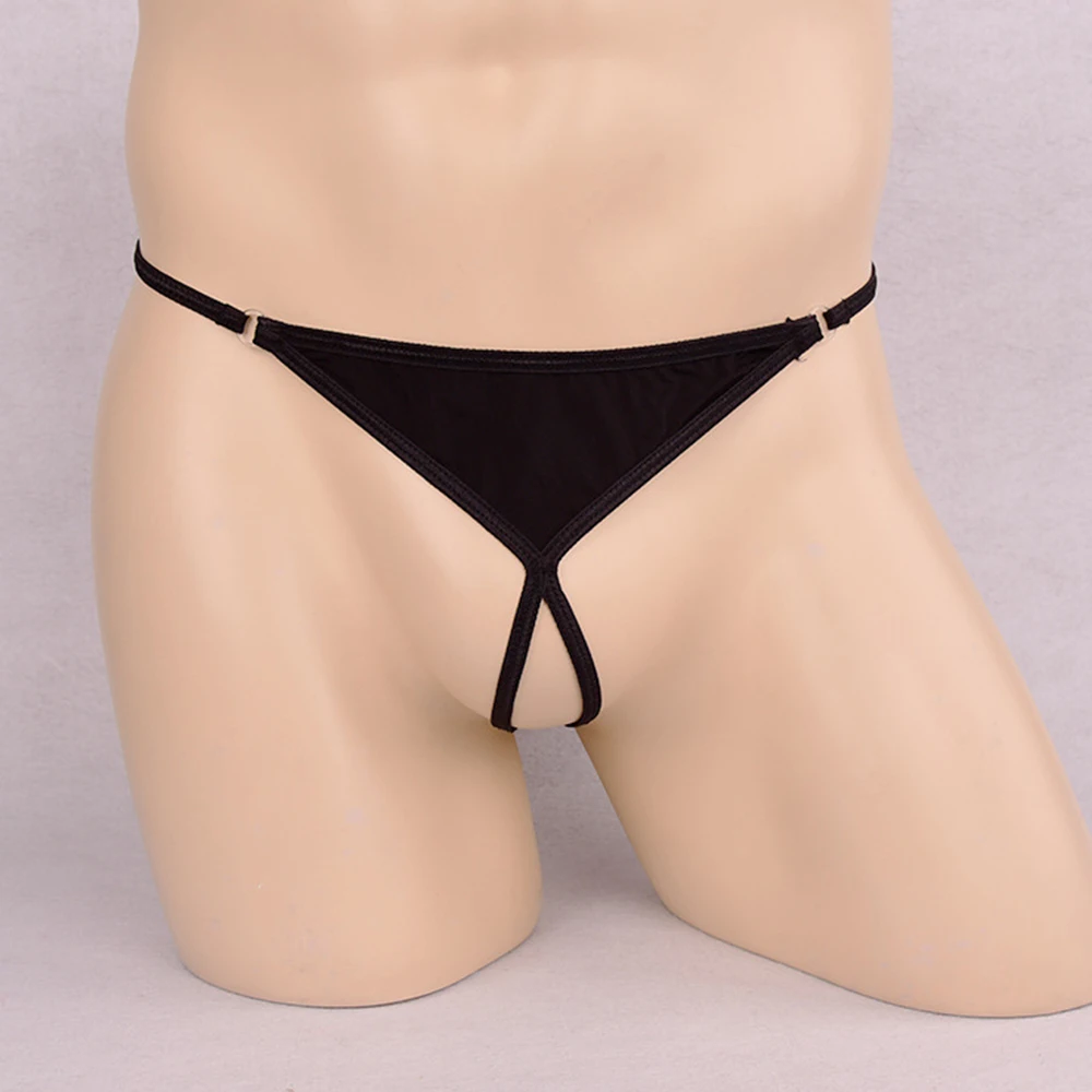 Мужское нижнее белье сексуальные стринги тянущиеся дышащие трусики Т образный