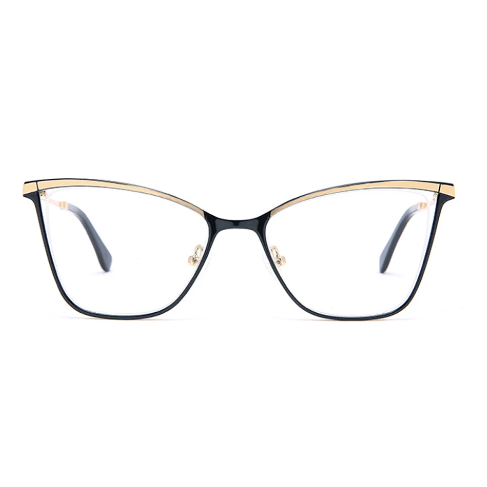 

80240 ультралегкие очки в металлической оправе кошачий глаз для мужчин и женщин Модные оптические компьютерные очки