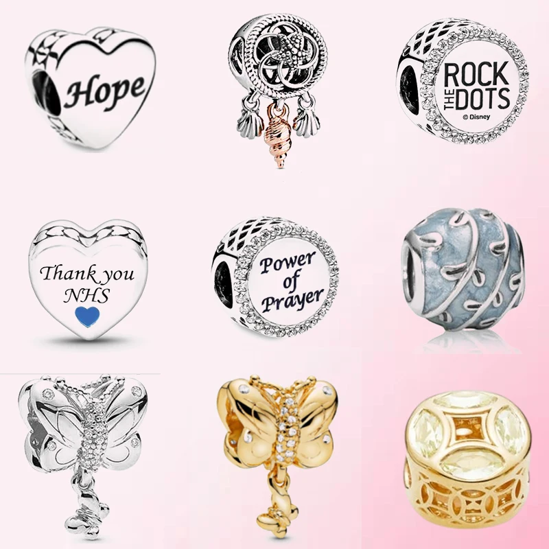 

High Quality Original 925 Sterling Silver Custom Beautiful Pure Transparent Style DIY Beads