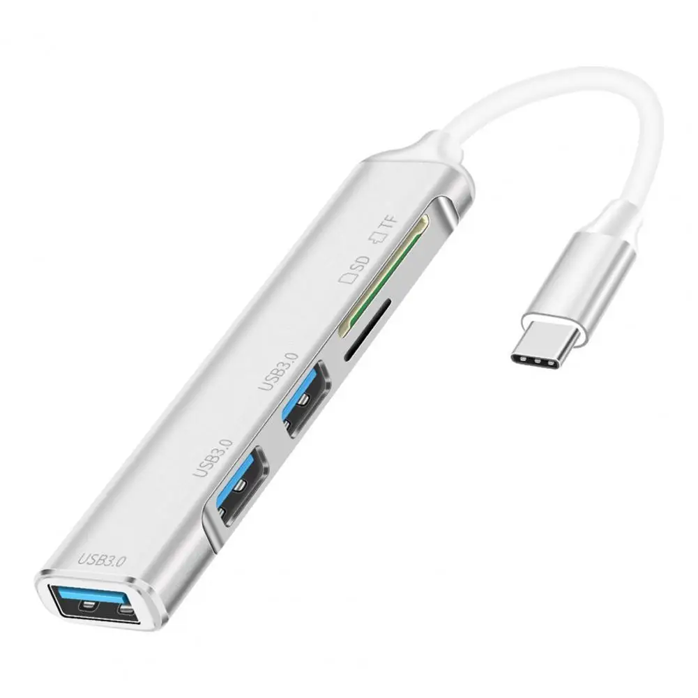 

Тип-C кабель концентратор 5-в-1 с SD/TF слот для передачи данных USB3.0 расширения док-станция для ноутбука