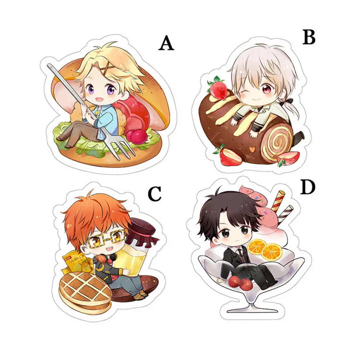 Акриловый брелок для ключей Mystic Messenger Saeran Seayoung Zen Sweets 6 см|Брелоки| |