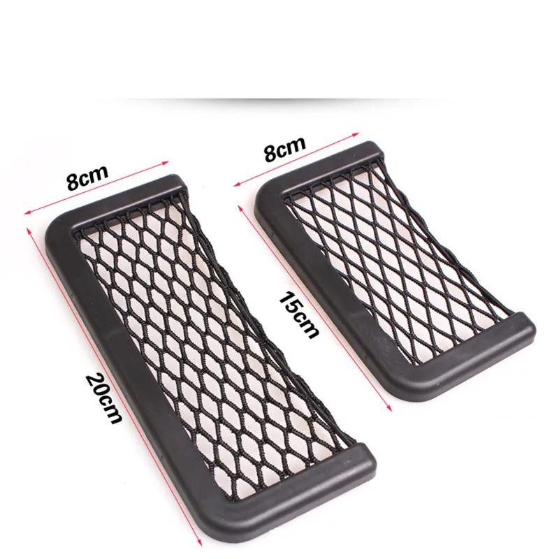 Универсальный черный Автомобильная Сетчатая Сумка для телефона держатель