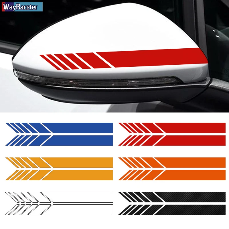 2 шт. наклейка на зеркало заднего вида для автомобиля украшение VW Volkswagen Golf Polo Scirocco