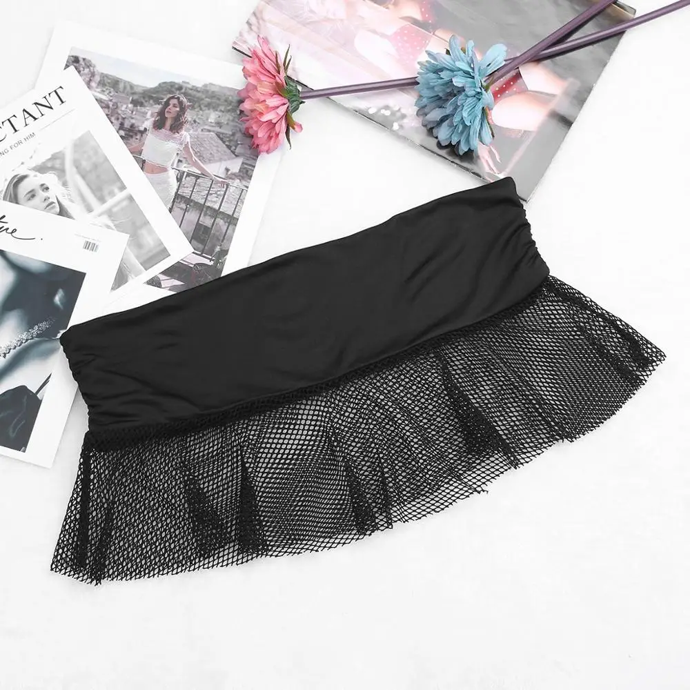Sexy Women Mini Skirt Ladies Soft Stretch See-through Mesh Fishnet Low Rise Micro Lingerie | Тематическая одежда и