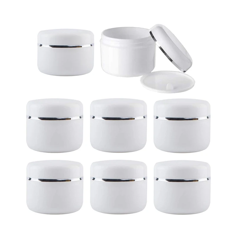 

30pcs Empty Cosmetic Containers 20g 30g 50g 100g 150g 250g Refillable Bottles Travel Face Cream Lotion Plastic Makeup Jar Pot