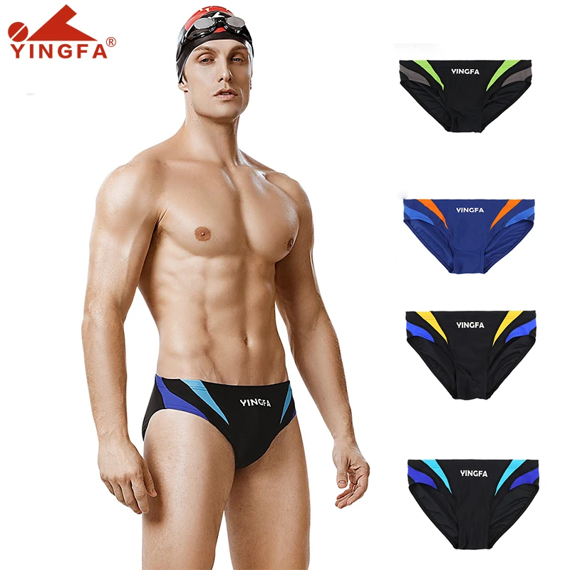 Yingfa Mens Swimming Trunks Professional Swimsuit Competitive Swim Shorts Male Swim Trunks Pool Boys Swimwear Chlorine Resistant