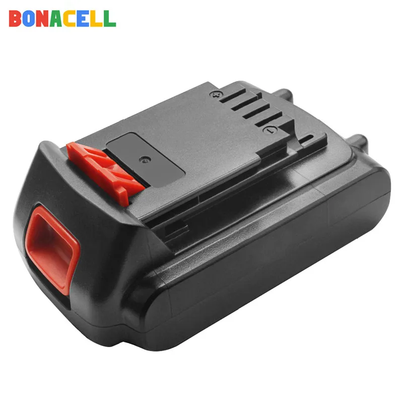 Bonacell 18 V/20 V 2000mAh литий-ионная аккумуляторная батарея замена электроинструмента батарея для BLACK& DECKER LB20 LBX20 LBXR20 L10