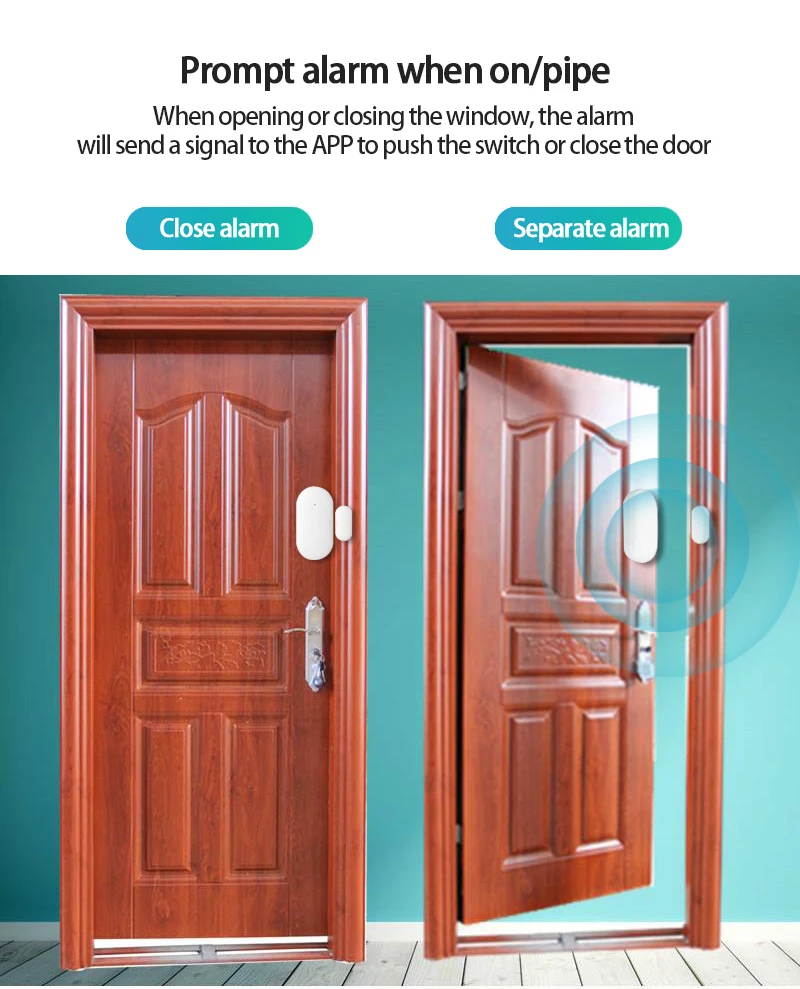 

Nice Smart WiFi/Bluetooth Door Sensor Door Open / Closed Detectors Magnetic Switch Window Sensor Home Security Alert Security